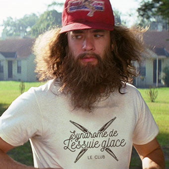 Forrest Gump touché par le syndrome de l'essuie-glace