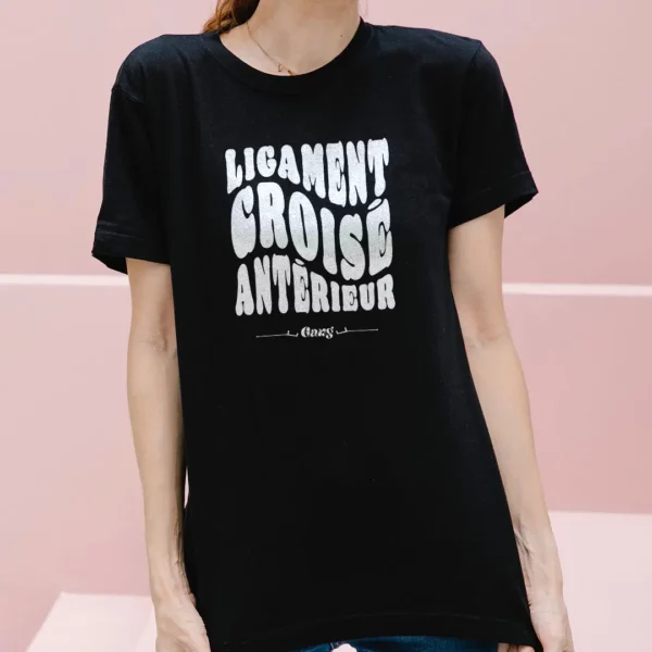 Ligament croisé t-shirt pour femme